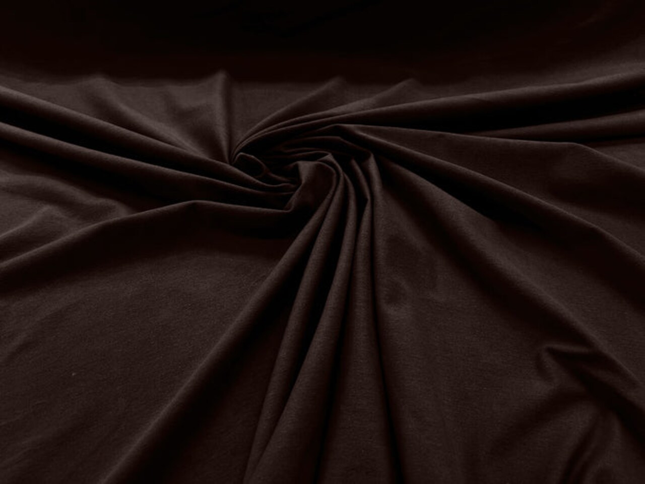 1 Yard Cotton Dark Brown Spandex Jersey Soft Knit Fabric for DIY Apparel 60" Width
